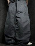 [V1136] Vintage y2k Marithe + Francois Girbaud schwarze baggy jeans