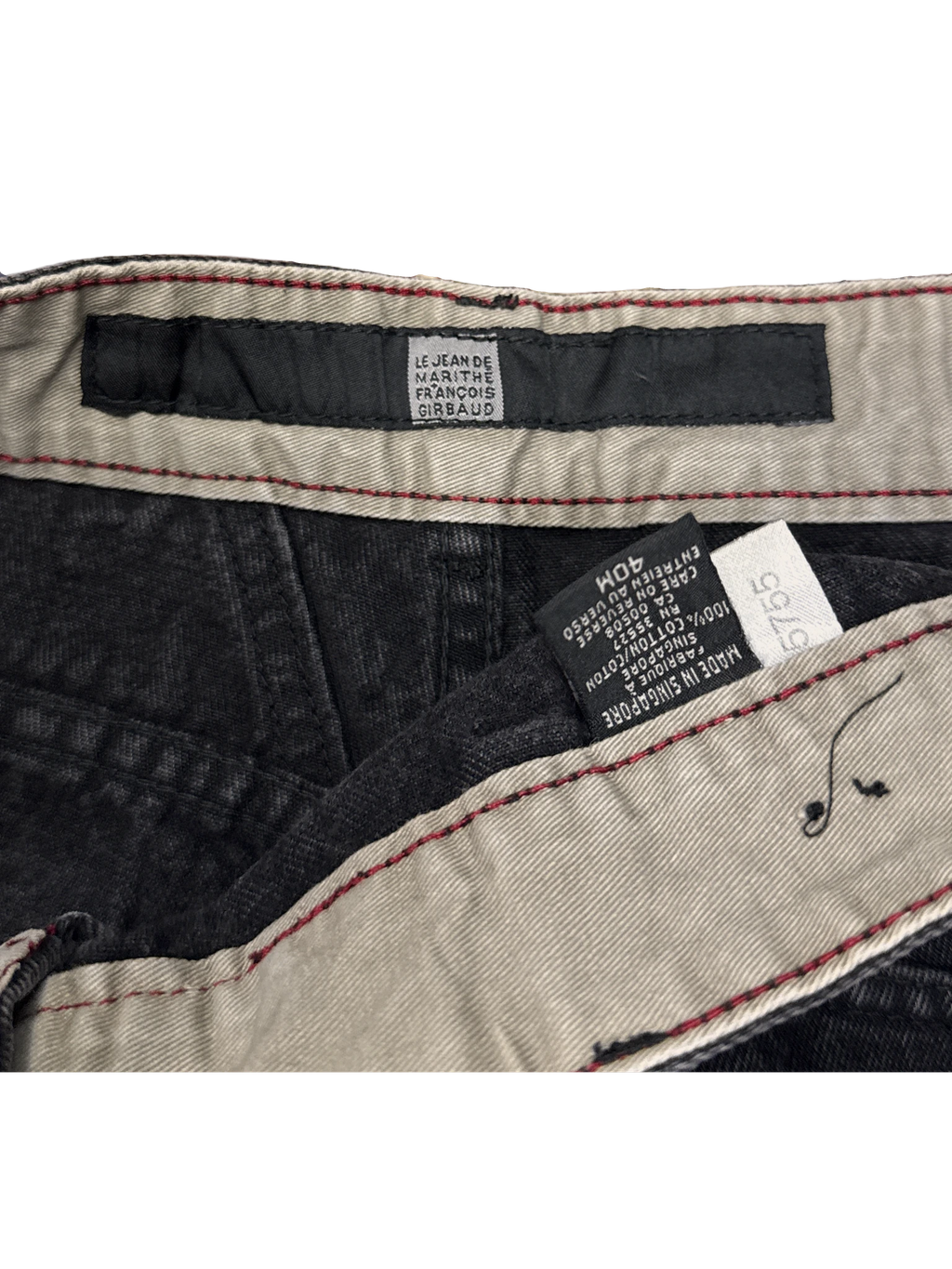 [V1137] Vintage y2k Marithe + Francois Girbaud schwarze baggy jeans