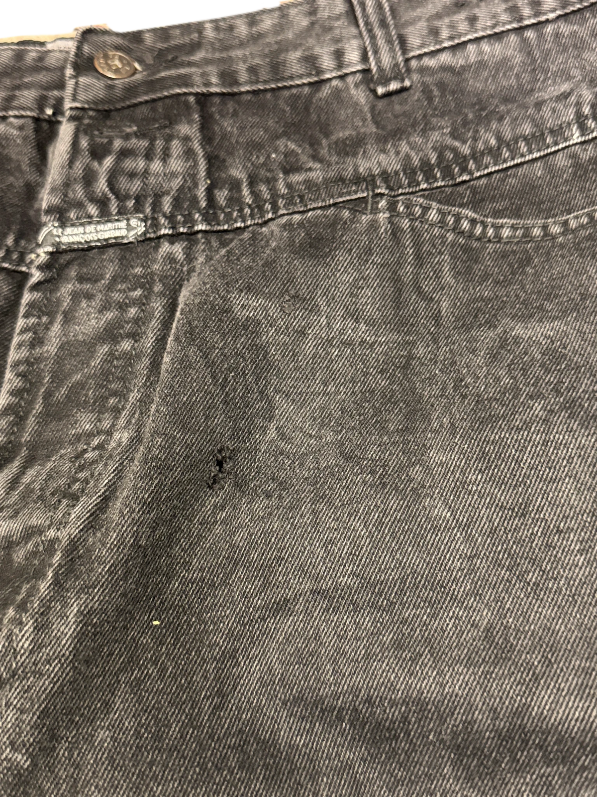 [V1137] Vintage y2k Marithe + Francois Girbaud schwarze baggy jeans