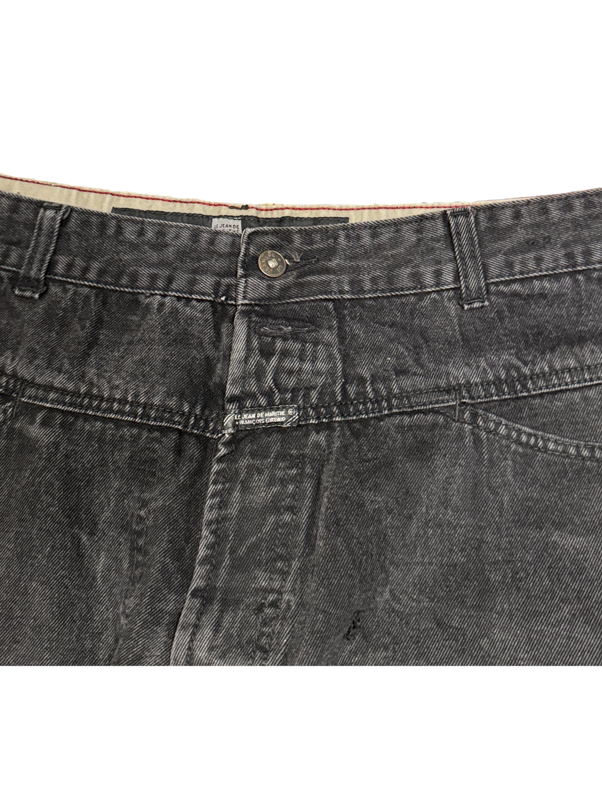 [V1137] Vintage y2k Marithe + Francois Girbaud schwarze baggy jeans