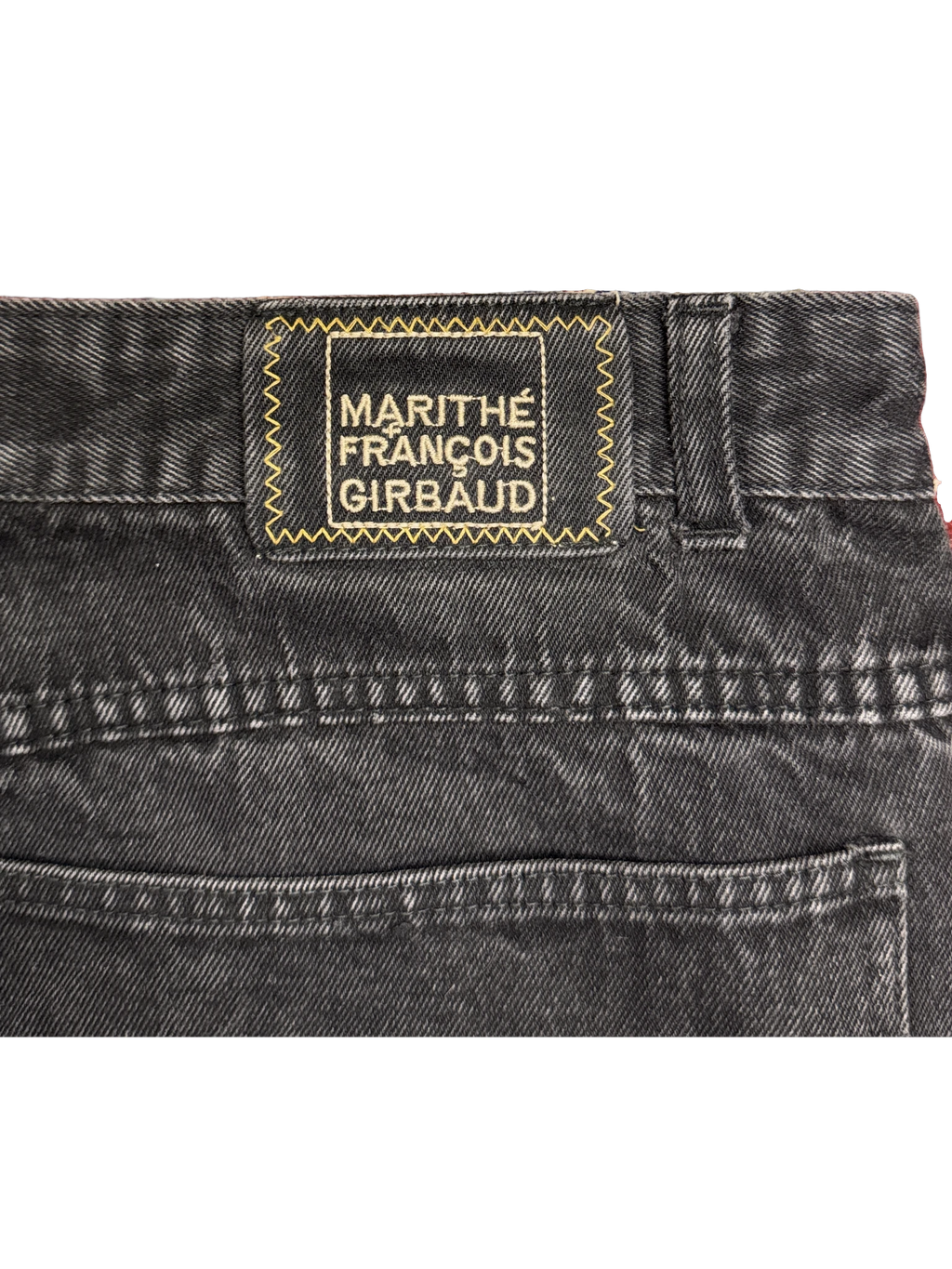 [V1137] Vintage y2k Marithe + Francois Girbaud schwarze baggy jeans
