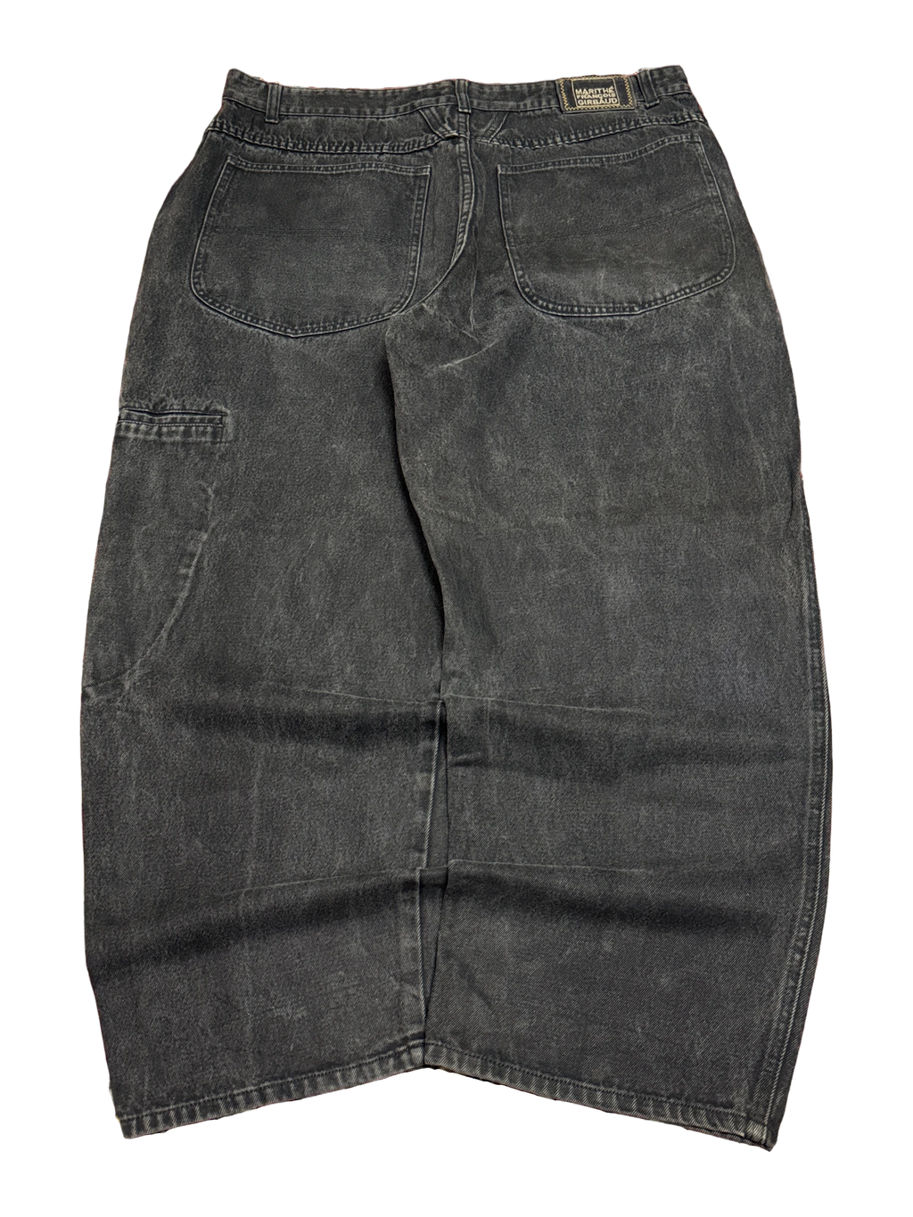 [V1137] Vintage y2k Marithe + Francois Girbaud schwarze baggy jeans