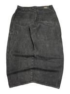 [V1137] Vintage y2k Marithe + Francois Girbaud schwarze baggy jeans