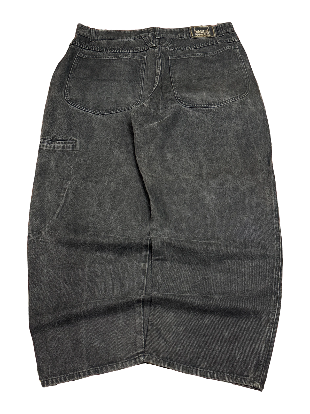 [V1137] Vintage y2k Marithe + Francois Girbaud schwarze baggy jeans