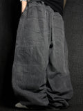 [V1137] Vintage y2k Marithe + Francois Girbaud schwarze baggy jeans