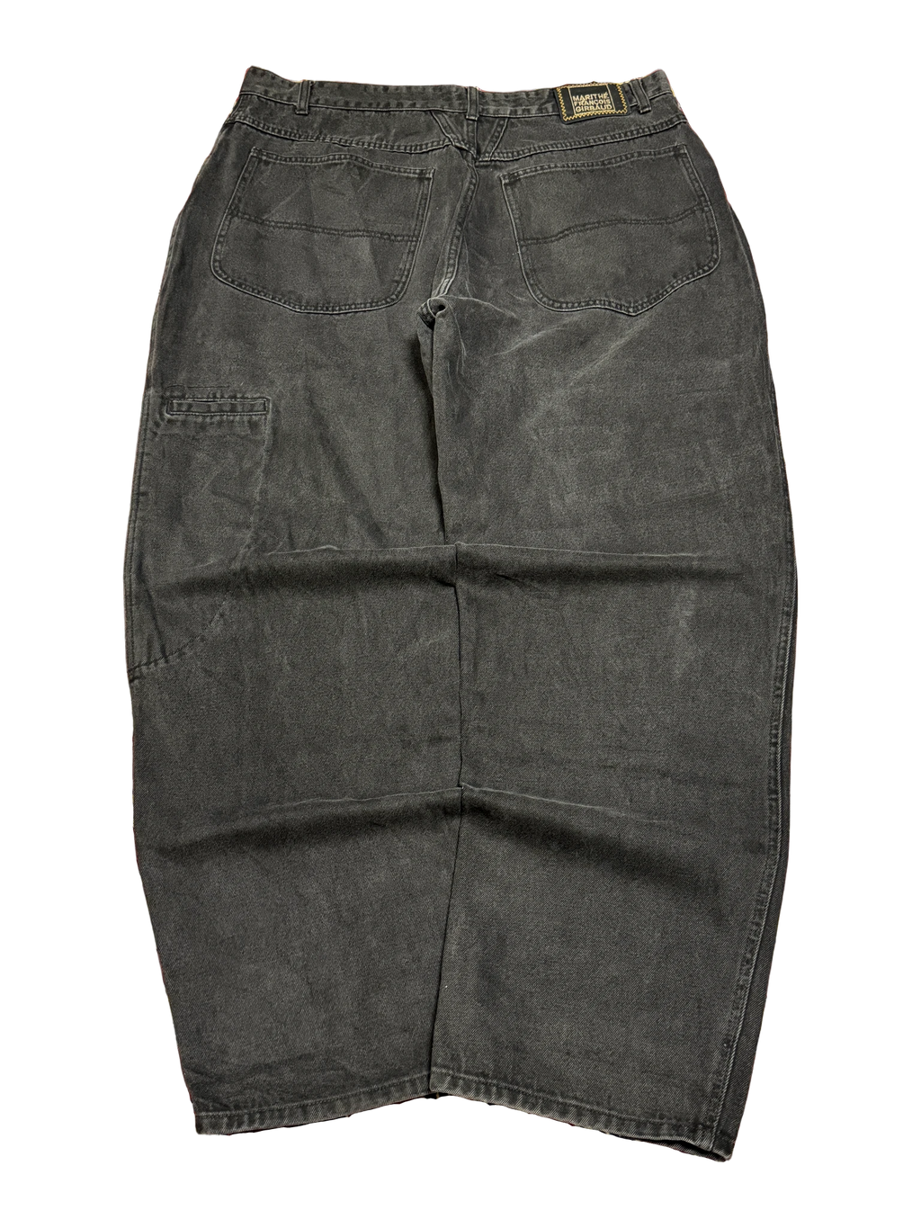 [V1138] Vintage y2k Marithe + Francois Girbaud schwarze baggy jeans