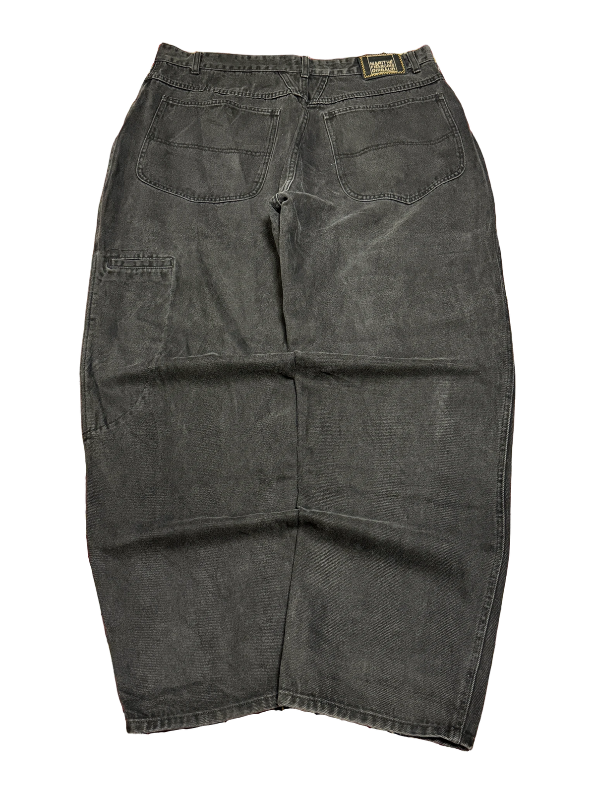 [V1138] Vintage y2k Marithe + Francois Girbaud schwarze baggy jeans