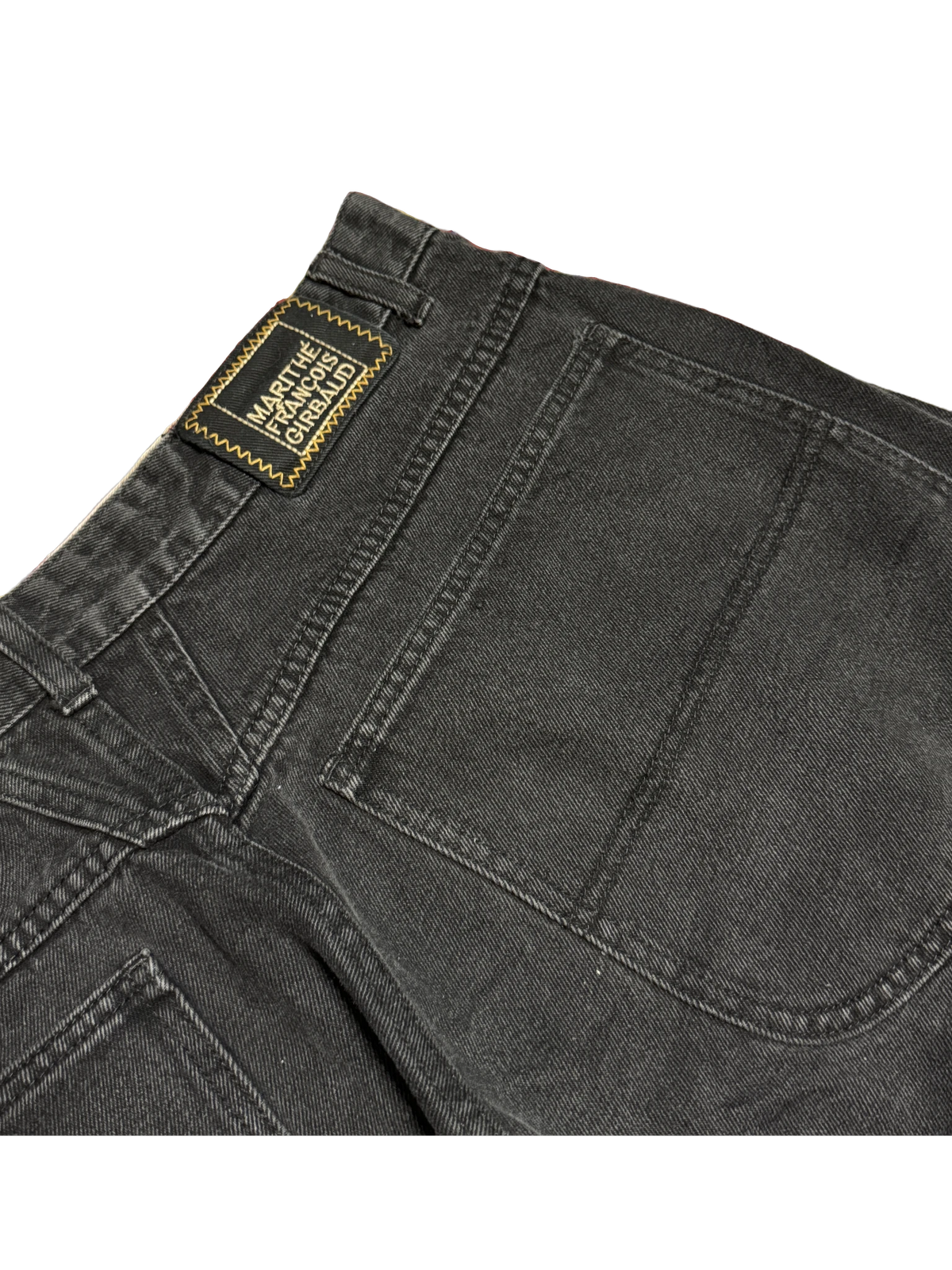[V1138] Vintage y2k Marithe + Francois Girbaud schwarze baggy jeans