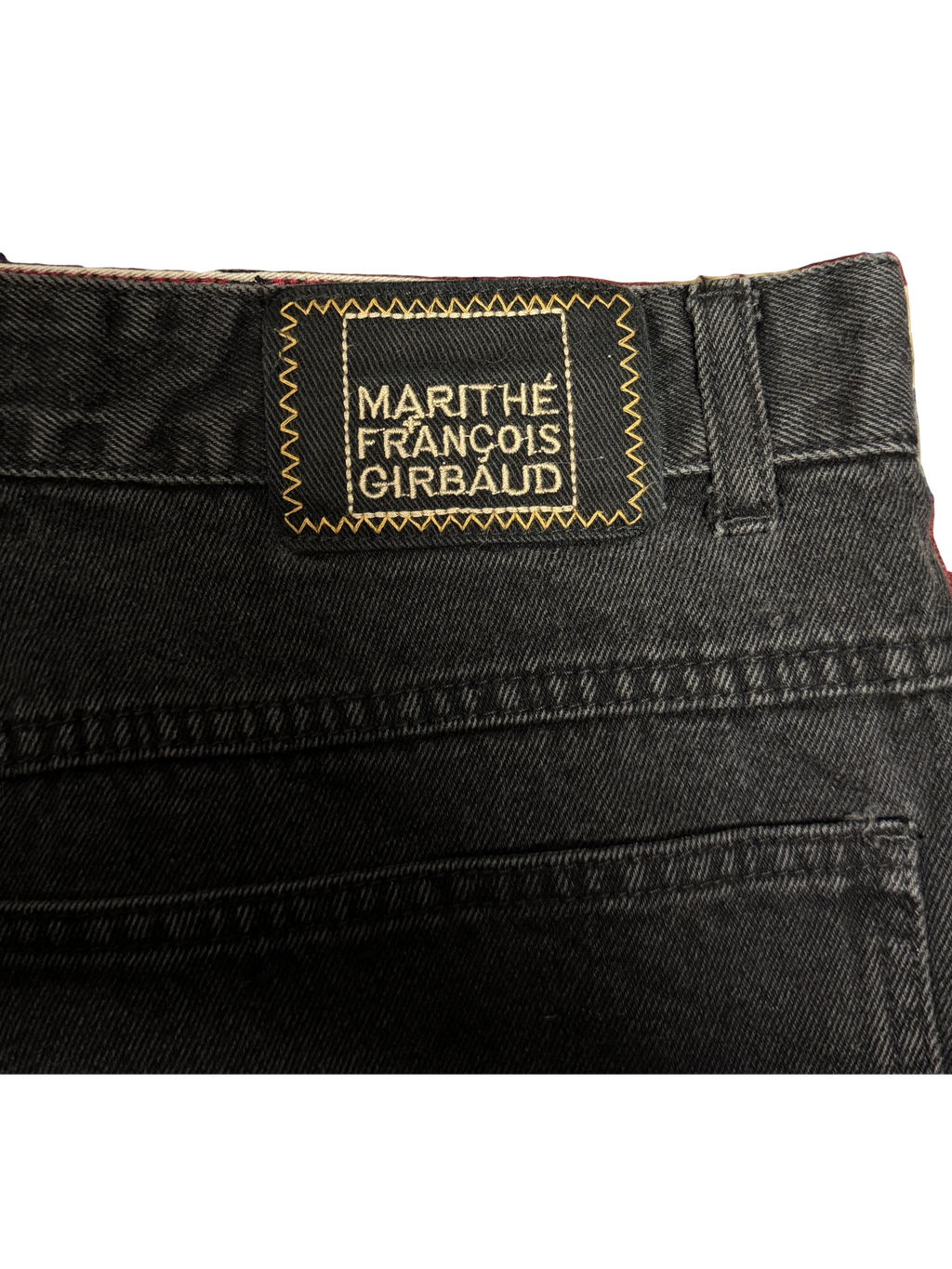 [V1138] Vintage y2k Marithe + Francois Girbaud schwarze baggy jeans