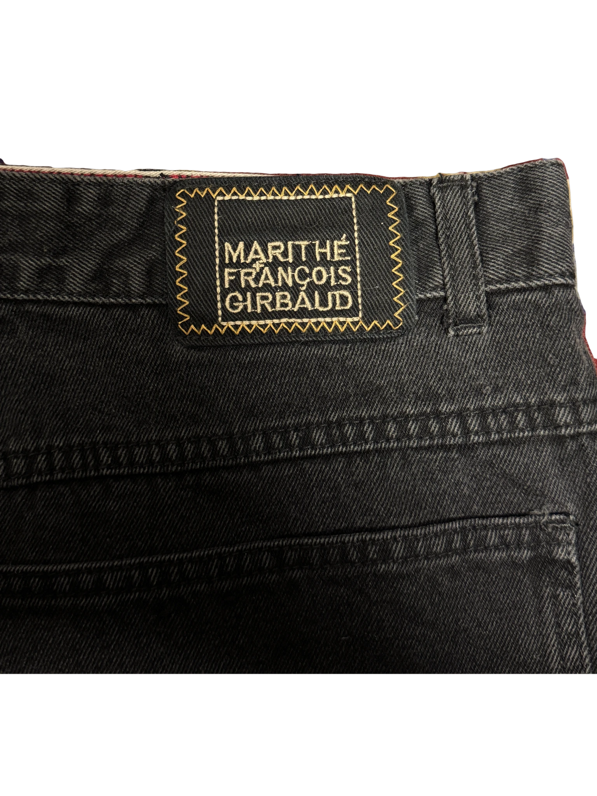 [V1138] Vintage y2k Marithe + Francois Girbaud schwarze baggy jeans