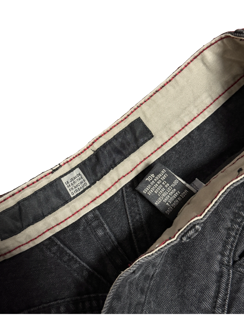 [V1138] Vintage y2k Marithe + Francois Girbaud schwarze baggy jeans