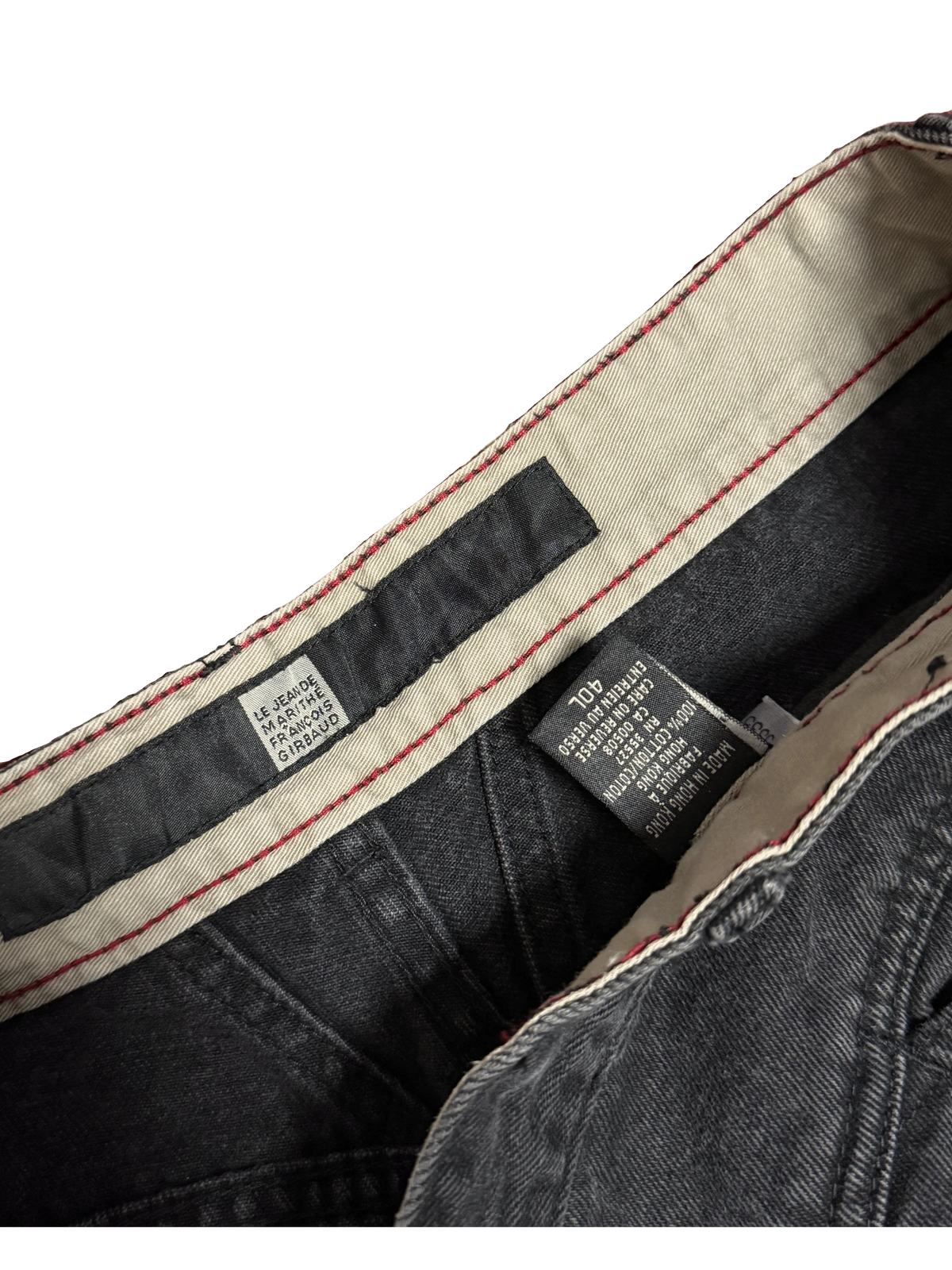 [V1138] Vintage y2k Marithe + Francois Girbaud schwarze baggy jeans