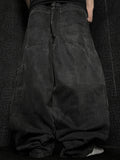 [V1138] Vintage y2k Marithe + Francois Girbaud schwarze baggy jeans