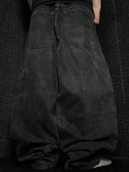 [V1138] Vintage y2k Marithe + Francois Girbaud schwarze baggy jeans