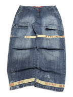 [V1139] Vintage y2k Marithe + Francois Girbaud blaue baggy jeans