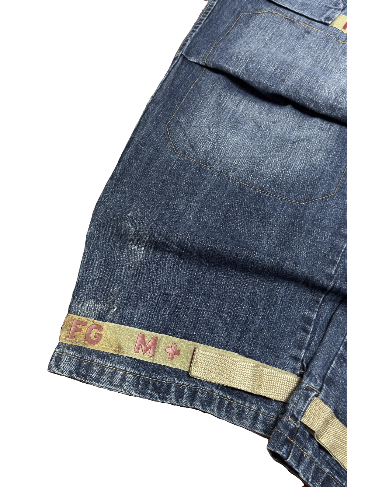 [V1139] Vintage y2k Marithe + Francois Girbaud blaue baggy jeans
