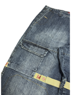 [V1139] Vintage y2k Marithe + Francois Girbaud blaue baggy jeans