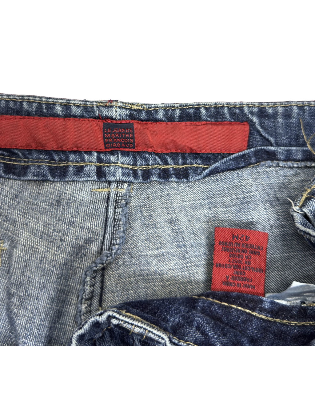 [V1139] Vintage y2k Marithe + Francois Girbaud blaue baggy jeans