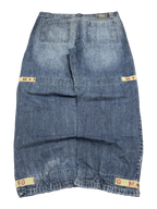 [V1139] Vintage y2k Marithe + Francois Girbaud blaue baggy jeans