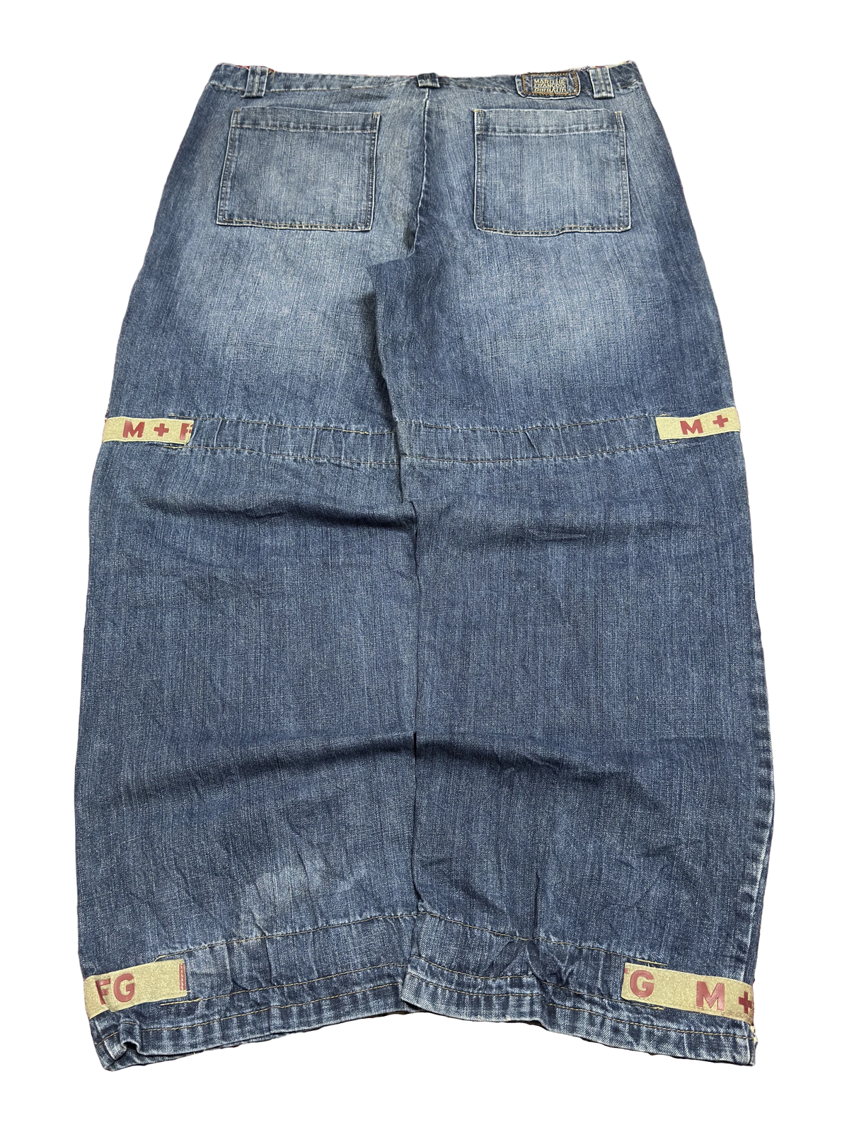 [V1139] Vintage y2k Marithe + Francois Girbaud blaue baggy jeans