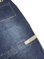 [V1140] Vintage y2k Marithe + Francois Girbaud blaue baggy jeans