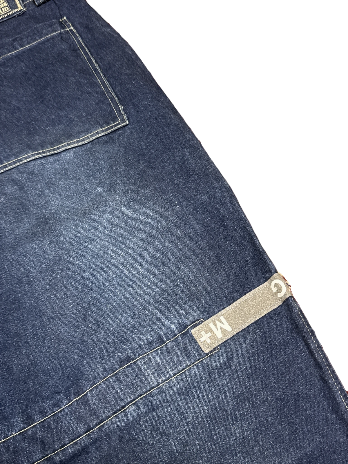 [V1140] Vintage y2k Marithe + Francois Girbaud blaue baggy jeans