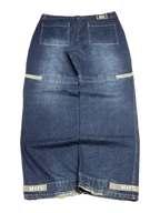 [V1140] Vintage y2k Marithe + Francois Girbaud blaue baggy jeans