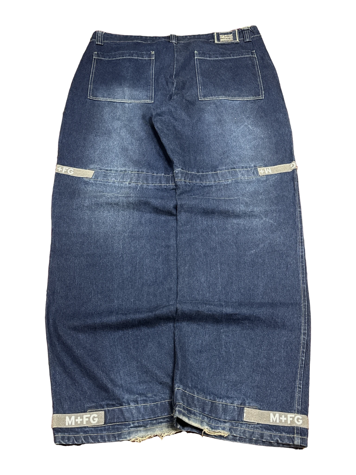 [V1140] Vintage y2k Marithe + Francois Girbaud blaue baggy jeans