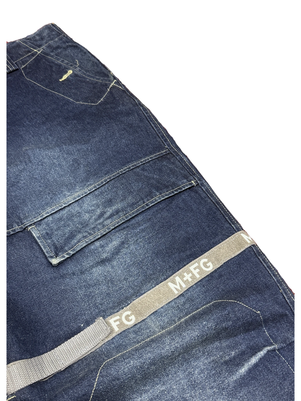 [V1140] Vintage y2k Marithe + Francois Girbaud blaue baggy jeans