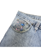 [V1141] Vintage y2k Miskeen blaue baggy jeans