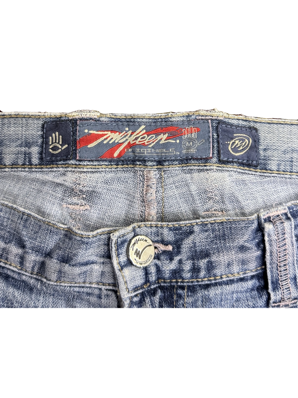 [V1141] Vintage y2k Miskeen blaue baggy jeans