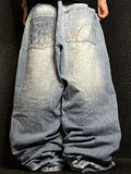 [V1141] Vintage y2k Miskeen blaue baggy jeans