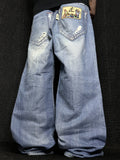 [V1143] Vintage y2k Old Army blaue straight jeans