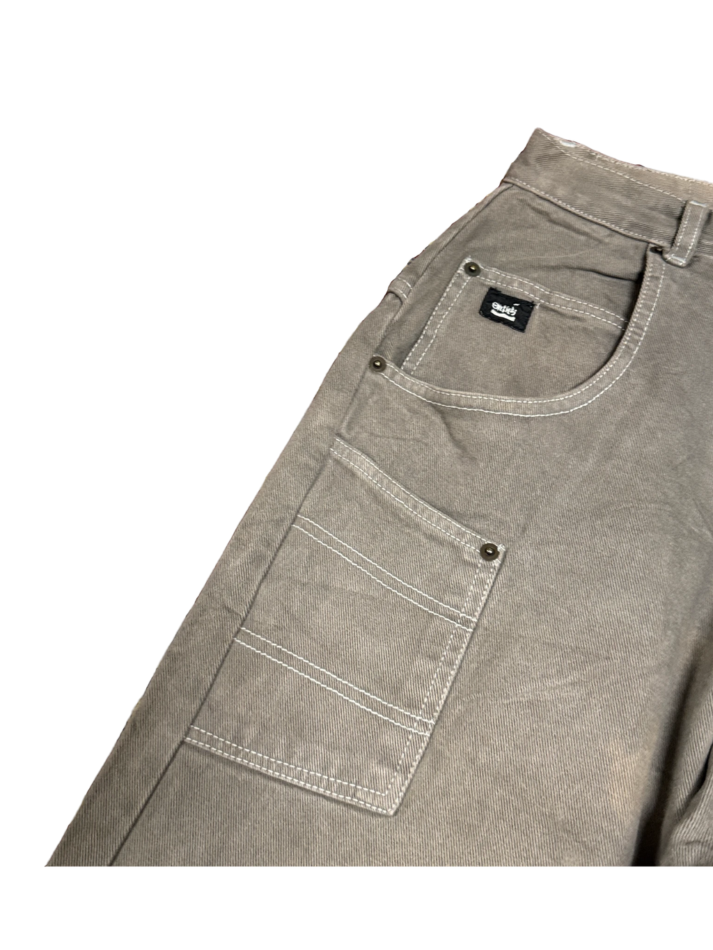 [V1144] Vintage y2k Overzeas braune baggy jeans