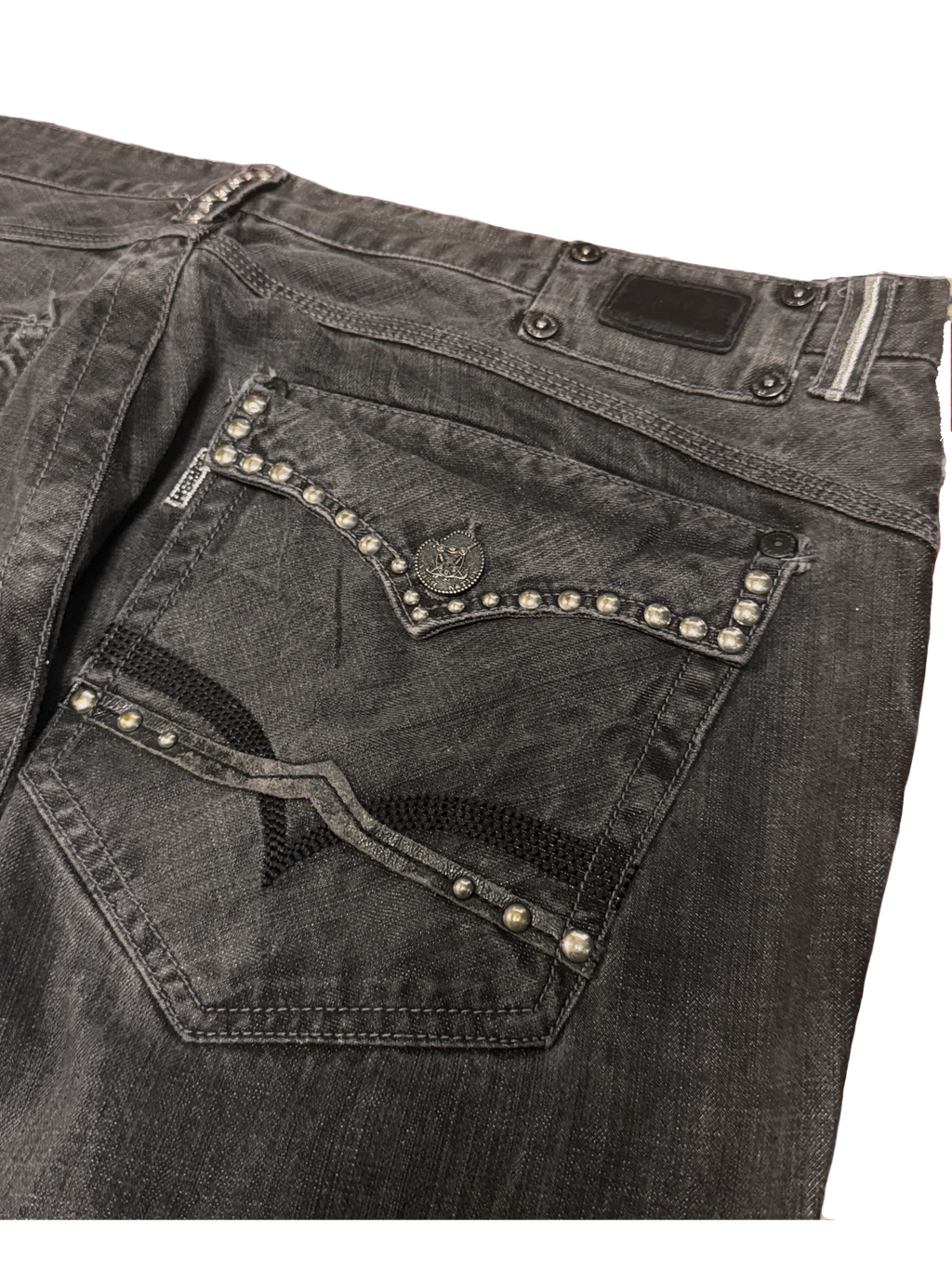 [V1145] Vintage y2k Parish graue baggy jeans