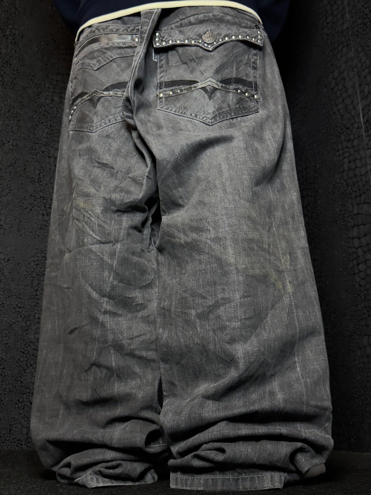 [V1145] Vintage y2k Parish graue baggy jeans