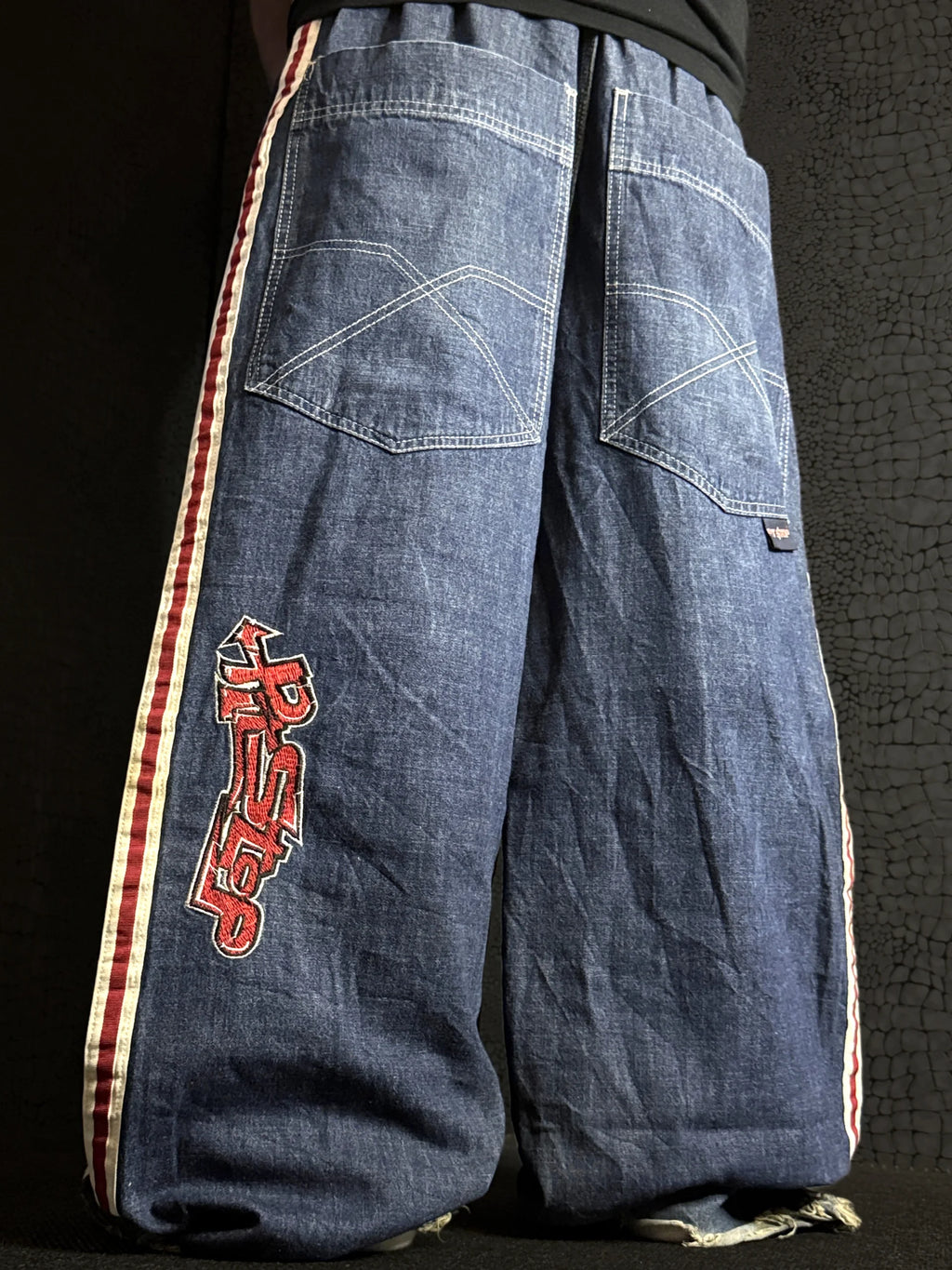 [V1147] Vintage y2k Pitstop marineblaue baggy jeans
