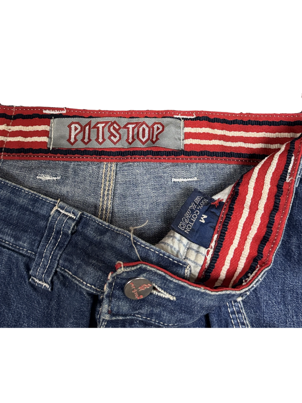 [V1148] Vintage y2k Pitstop blaue baggy jeans