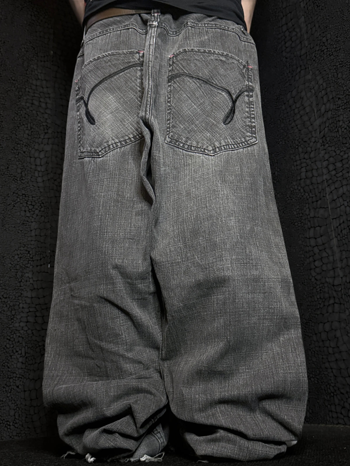 [V1149] Vintage y2k Q.Ruel graue baggy jeans