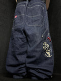 [V1150] Vintage y2k Quiksilver marineblaue baggy jeans