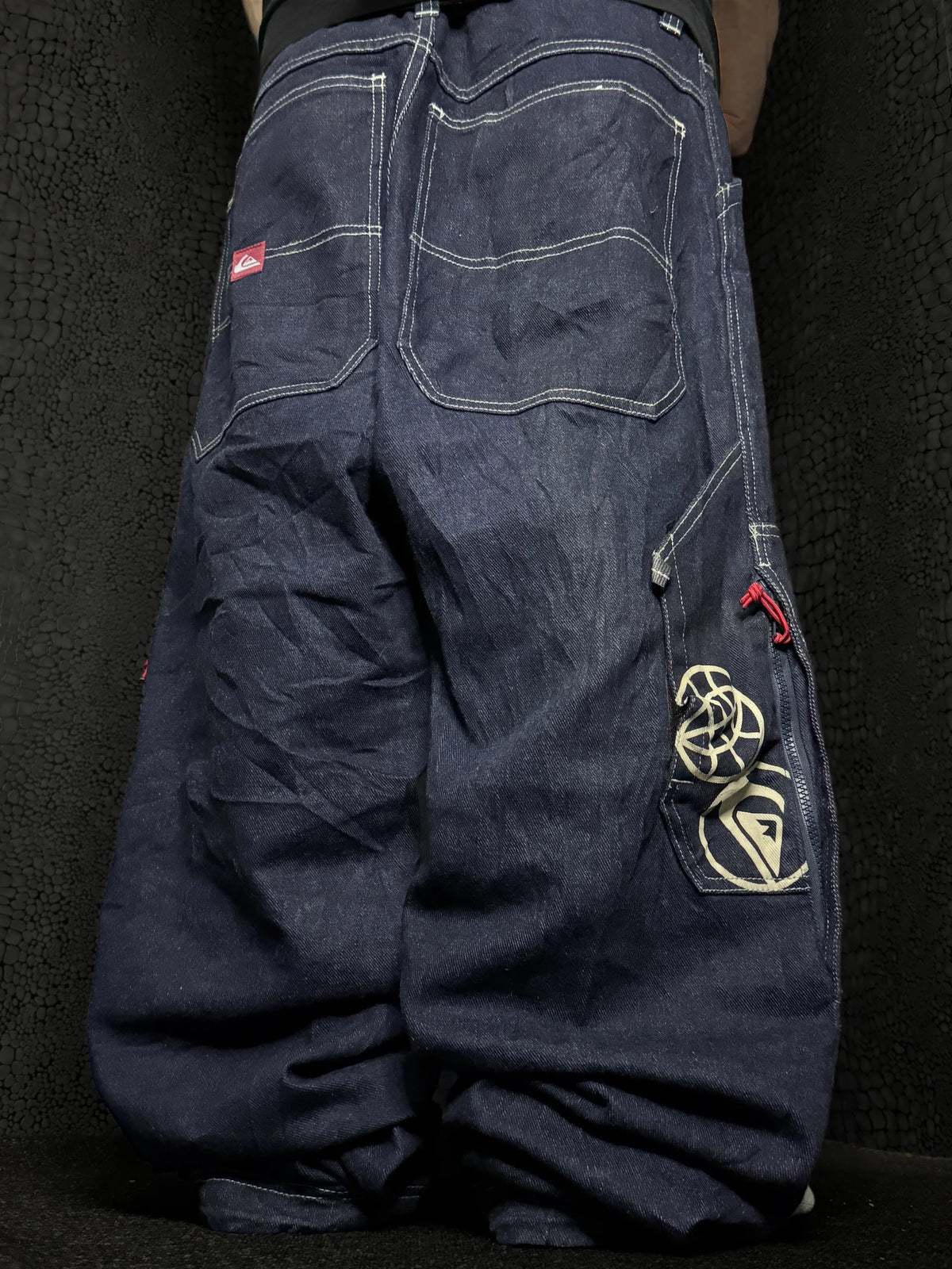 [V1150] Vintage y2k Quiksilver marineblaue baggy jeans