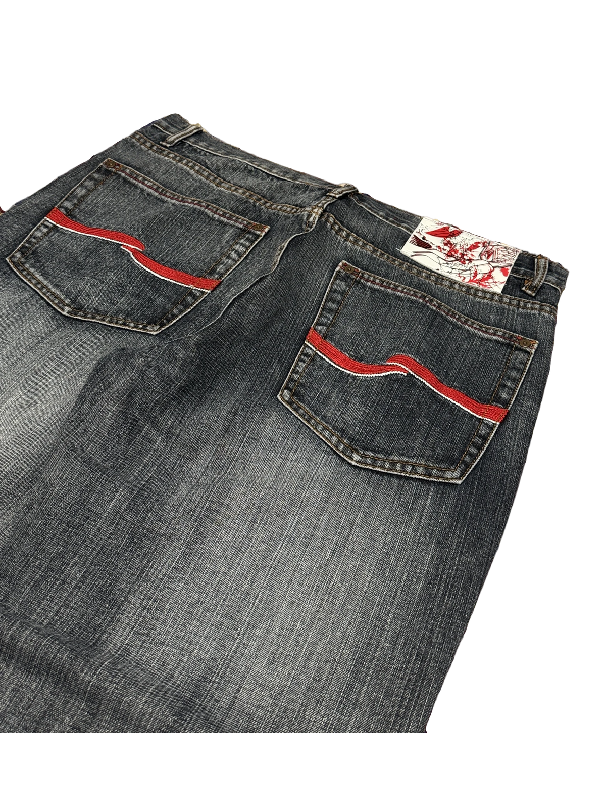[V1151] Vintage y2k Request blaue baggy jeans