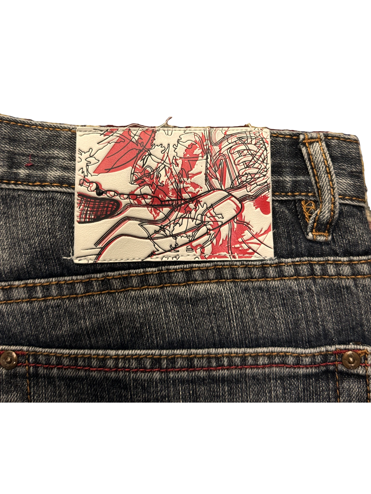 [V1151] Vintage y2k Request blaue baggy jeans