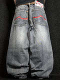 [V1151] Vintage y2k Request blaue baggy jeans
