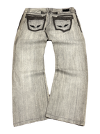 [V1152] Vintage y2k Robins Jeans graue straight jeans