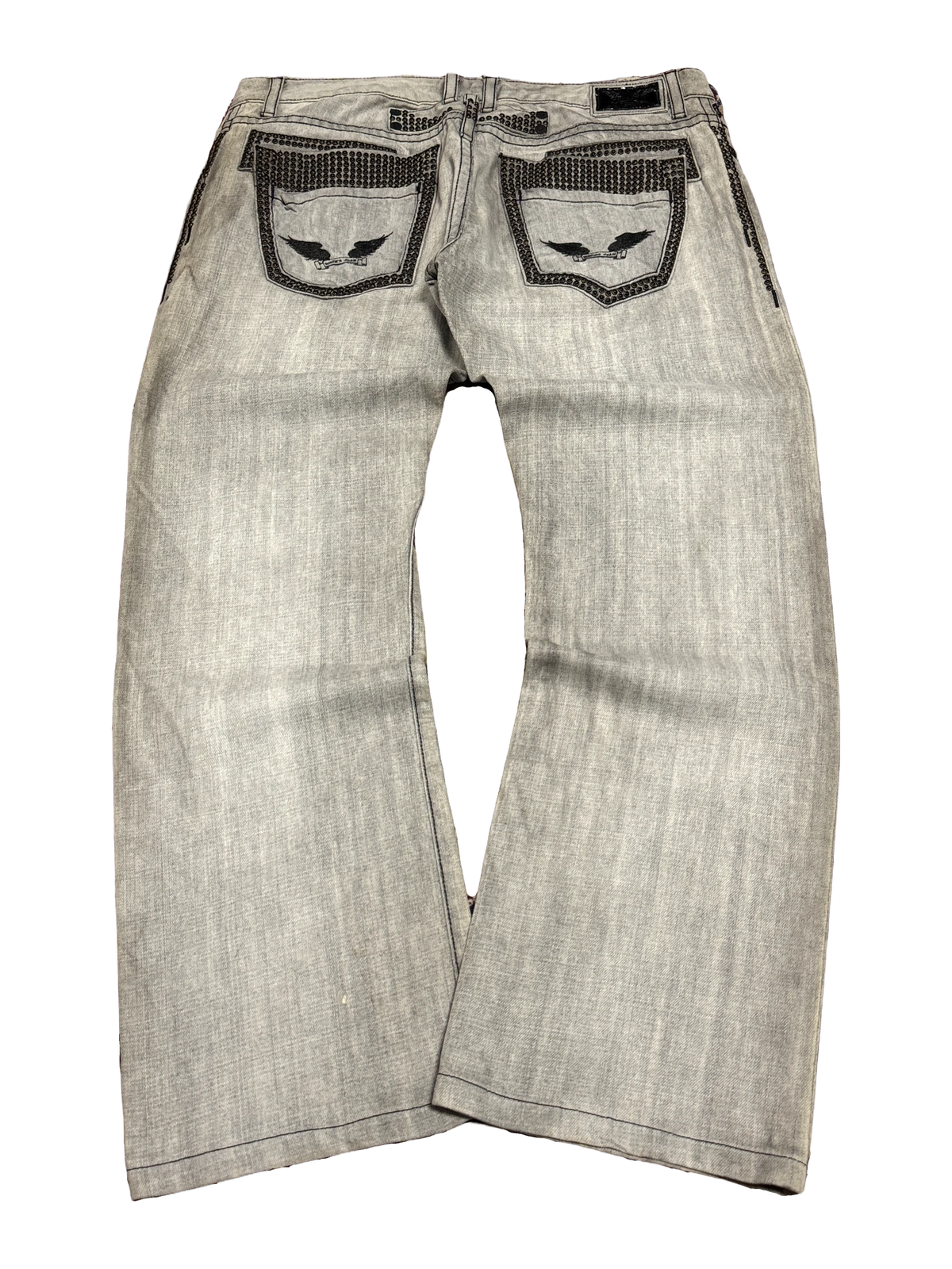 [V1152] Vintage y2k Robins Jeans graue straight jeans