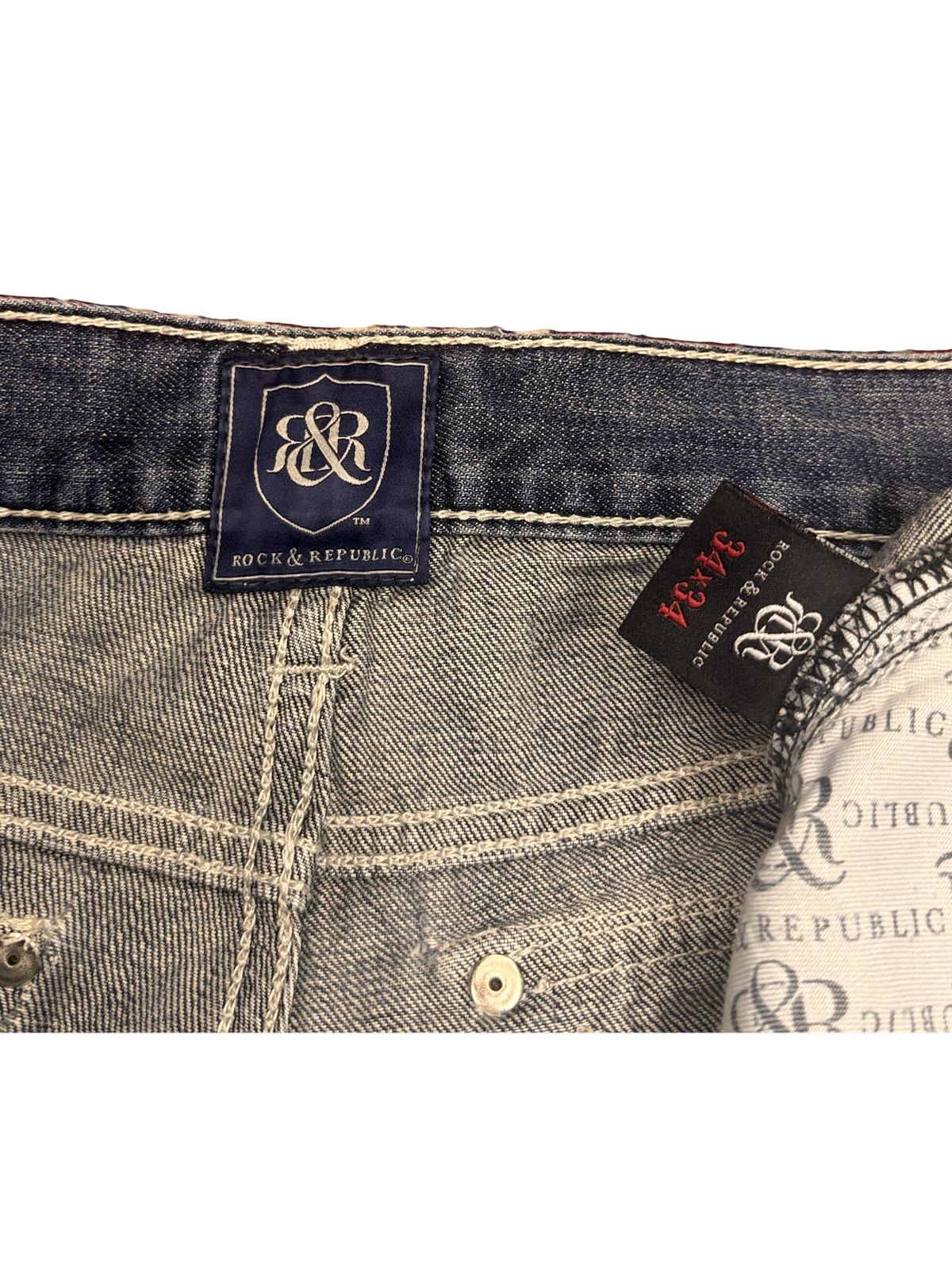 [V1157] Vintage y2k Rock Republic blaue straight jeans