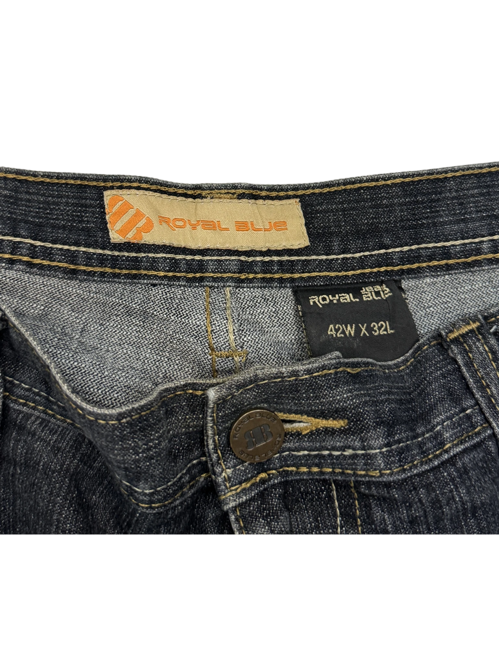 [V1158] Vintage y2k Royal Blue marineblaue baggy jeans