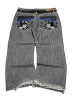 [V1159] Vintage y2k Russo graue baggy jeans