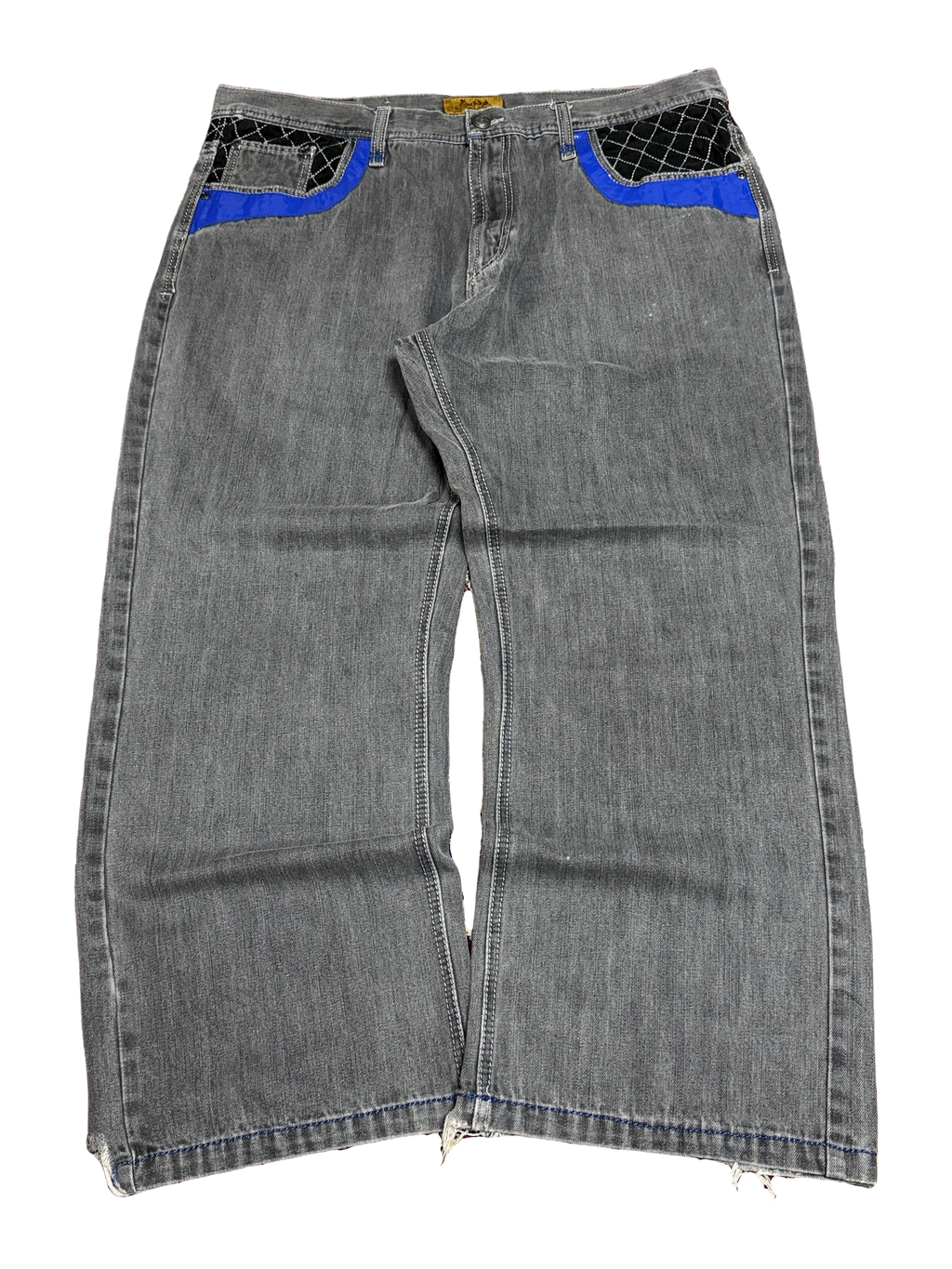 [V1159] Vintage y2k Russo graue baggy jeans